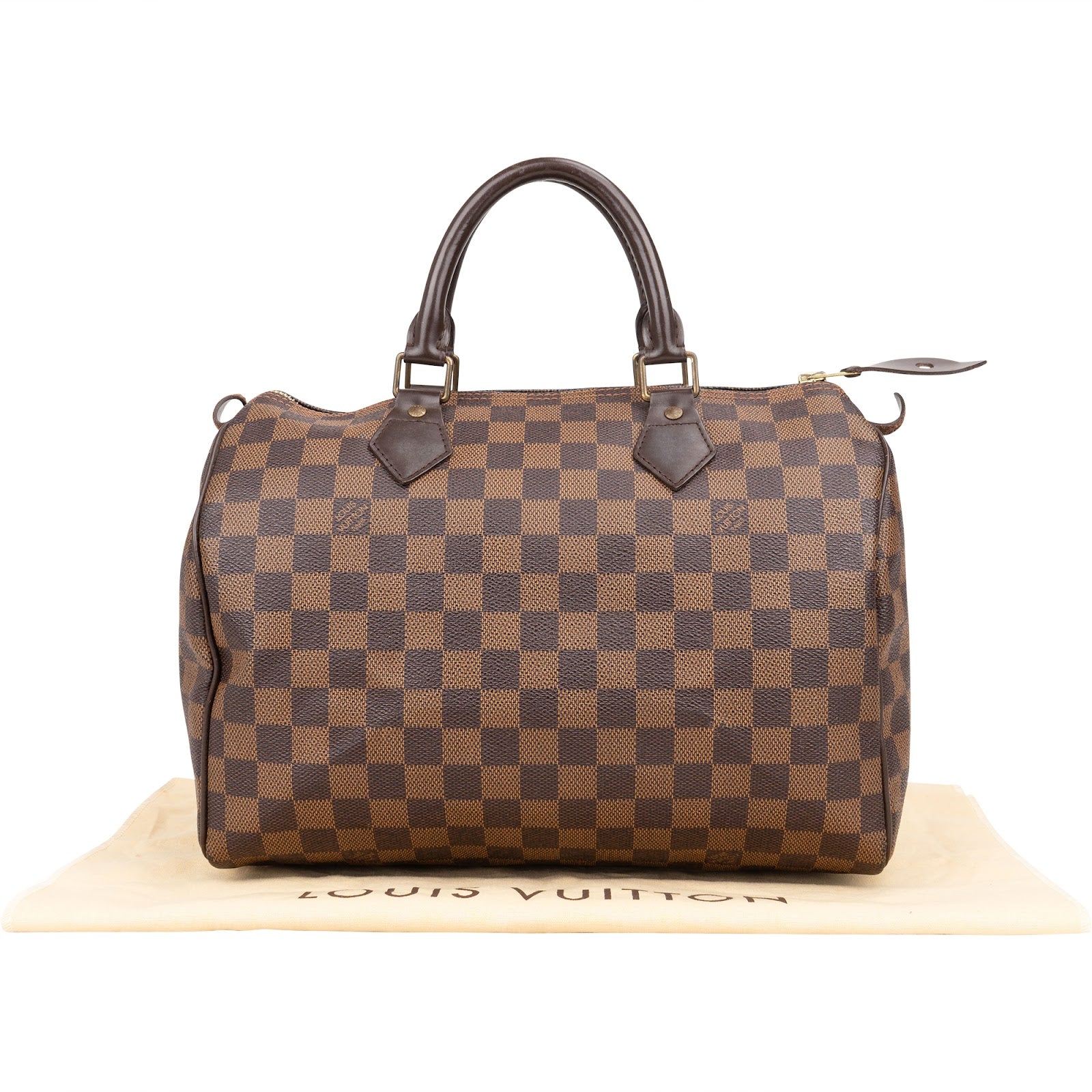 Louis Vuitton Monogram Damier Ebene Speedy 30 Handbag xx riecht - vintageandkickz