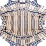 Christian Dior Striped Portofino Large Book Tote Handbag