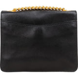 Moschino Leather Lettering Emblem Crossbody Bag