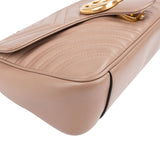 Gucci Matelassé Leather GG Marmont Crossbody Bag