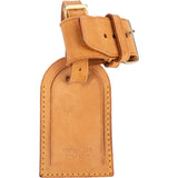 [🔄️B21 / F33] Louis Vuitton Vachetta Leather Luggage Tag - vintageandkickz