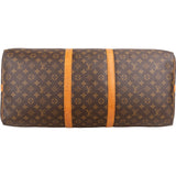 Louis Vuitton Monogram Canvas Keepall 60 Bandoulière Travel Bag