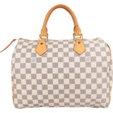 Louis Vuitton Monogram Damier Azur Speedy 30 Handbag