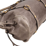 Miu Miu Vitello Lux Leather Drawstring Satchel Handbag