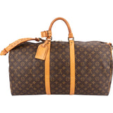 Louis Vuitton Monogram Canvas Keepall 55 Bandoulière Travel Bag