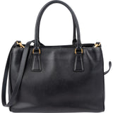 Prada Black Saffiano Leather Galleria Handbag
