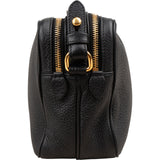 Prada Black Vitello Daino Leather Camera Crossbody Bag 1BH079