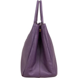 Prada Purple Saffiano Leather Galleria Large Tote Handbag