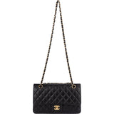 Chanel Quilted Lambskin Medium Double Flap Shoulder Bag