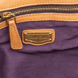 Miu Miu Light Brown Calfskin Turnlock Flap Crossbody Bag