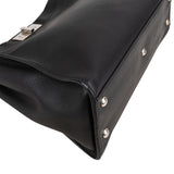 Fendi Black Leather Peekaboo Handbag