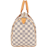 Louis Vuitton Monogram Damier Azur Speedy 30 Handbag