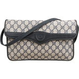 Gucci Monogram Vintage GG Plus Canvas Flap Crossbody Bag