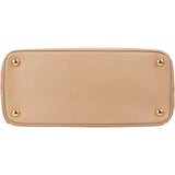 Prada Beige Saffiano Lux Leather Galleria Handbag