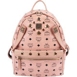 MCM Visetos Monogram Stark Studded 2 in 1 Mini Backpack