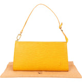 Louis Vuitton Yellow Epi Leather Pochette Accessoires Handbag