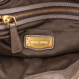 Miu Miu Gathered Leather Coffer Bag Handbag
