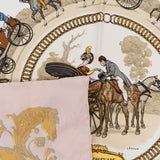 Hermès La Promenade de Longchamps Silk Carre 90 Scarf Tuch