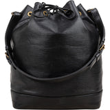 Louis Vuitton Noir Epi Leather Sac Noé Grande Shoulder Bag