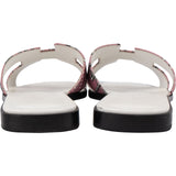 Hermès Bois De Rose Printed Canvas Oran Sandal Sandals (40)