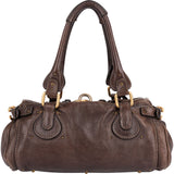 Chloé Brown Leather Paddington Satchel Handbag