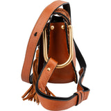 Chloé Brown Braided Leather Hudson Crossbody Bag