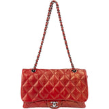 Chanel Quilted Lambskin Single Flap Crossbody Bag
