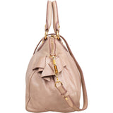 Miu Miu Vitello Lux Leather Bow Handbag