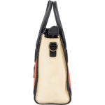 Celine Tricolor Grained Leather Luggage Handbag - vintageandkickz