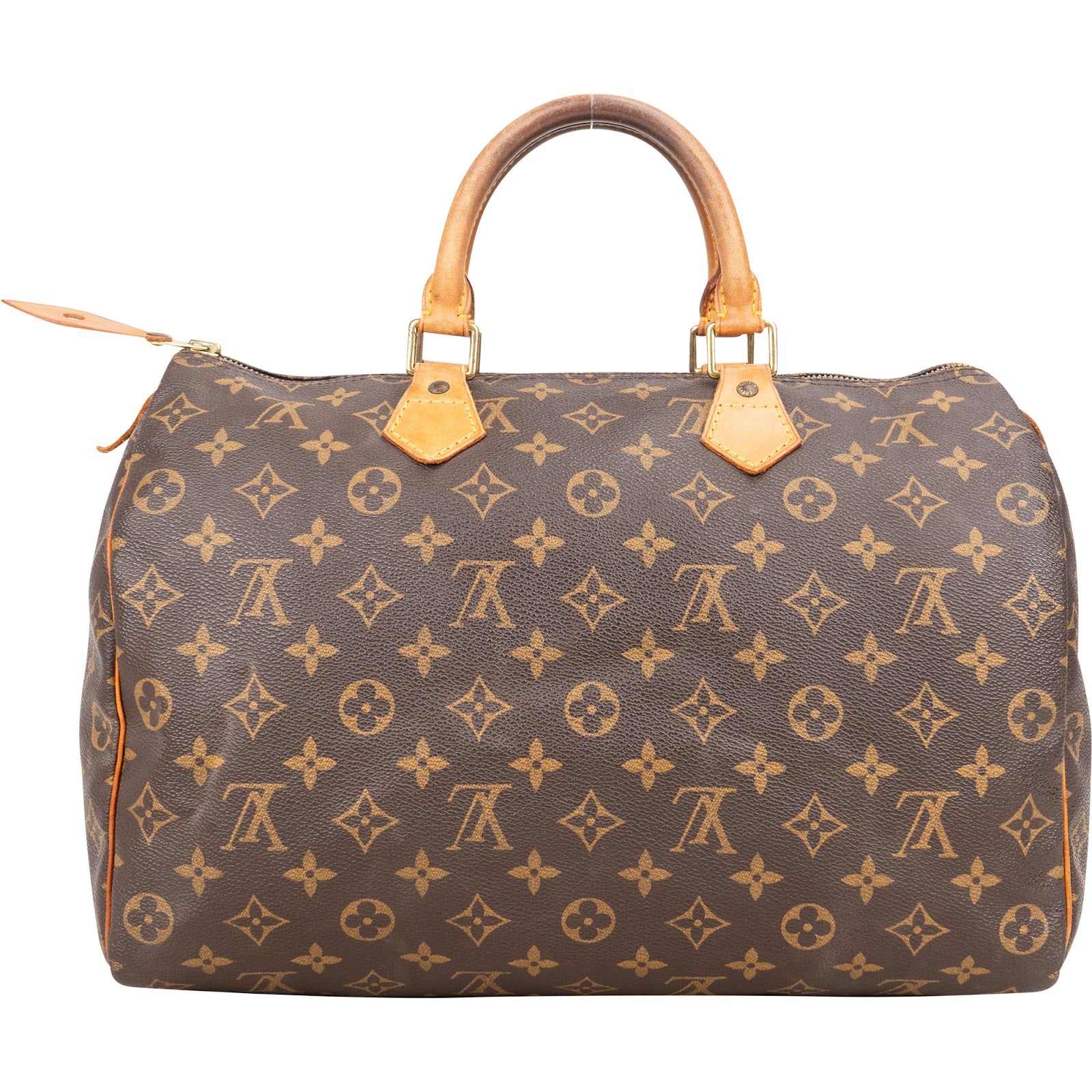 Louis Vuitton Monogram Canvas Speedy 35 Handbag - vintageandkickz