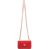 Chanel Quilted Lambskin 24K Gold Small Single Flap Crossbody Bag xx datacode, innenraum - vintageandkickz