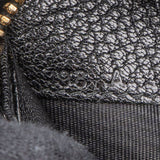 Miu Miu Black Leather Zip Around Wallet