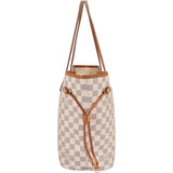 Louis Vuitton Monogram Damier Azur Neverfull MM Shoulder Bag