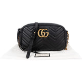 Gucci Monogram Matelassé Leather GG Marmont Small Camera Crossbody Bag
