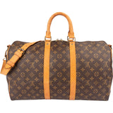 Louis Vuitton Monogram Canvas Keepall 45 Bandoulière Travel Bag