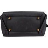 Celine Black Leather Grained Calfskin Belt Handbag
