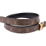 Louis Vuitton ReversibleLeather Monogram Canvas LV Initiales Belt M0431