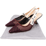 Christian Dior Stitched Mesh J'Adior Slingback Pumps (36)
