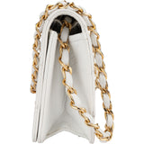 Chanel Quilted Lambskin Small 24K Gold Single Flap Shoulder Bag