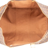 Louis Vuitton Monogram Canvas Keepall 60 Bandoulière Travel Bag