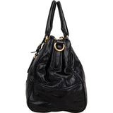 Prada Vitello Shine Leather Bauletto Handbag