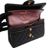 Chanel Quilted Lambskin 24K Gold Small Double Flap Shoulder Bag