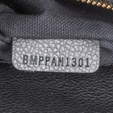 Burberry Black Grained Leather Medium Title Tote Handbag