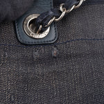 Chanel Denim Deauville Tote Shoulder Bag - vintageandkickz