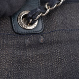 Chanel Denim Deauville Tote Shoulder Bag - vintageandkickz
