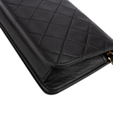 Chanel Quilted Lambskin Mini 24K Gold Single Flap Shoulder Bag