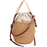 Chloé Small Woody Basket Raffia Crossbody Handbag