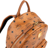MCM Monogram Visetos Stark Side Studs Small Backpack