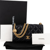 Chanel Quilted Lambskin Camellia Wallet On Chain Crossbody Bag