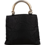[🔄️B20 / F10] Prada Tessuto Metal Handle Tote Handbag - vintageandkickz